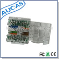 Aucas UTP rj45 cat5e keystone jaque transparente colorido como amp keystone jack módulo